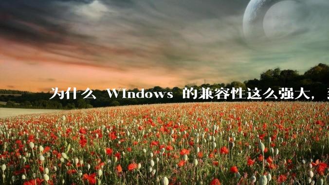 为什么 Windows 的兼容性这么强大，到底用了什么技术？